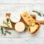 Set,Or,Assortment,Cheeses.,Suluguni,With,Spice,,Camembert,,Blue,Cheese,