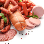 Different,Kinds,Of,Sausages,On,White,Background