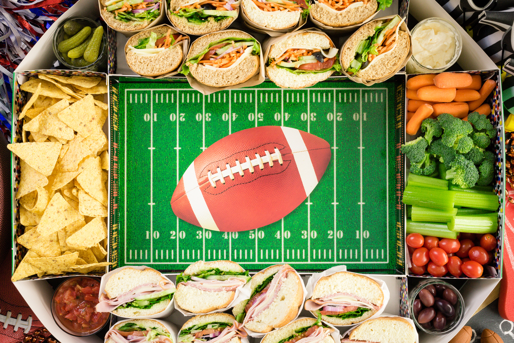 Step,By,Step.,Filling,In,Football,Snack,Stadium,With,Sub