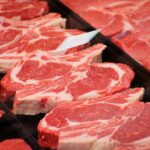 Red,Rib,Eye,Meat,For,Sale,In,Meat,Department,In